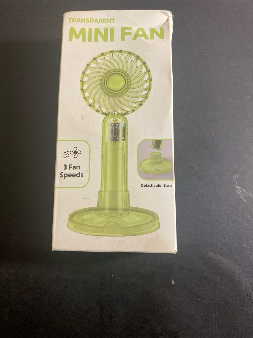 Transparent Multi use Mini  Fan ‎ 3 Speed Rechargeable